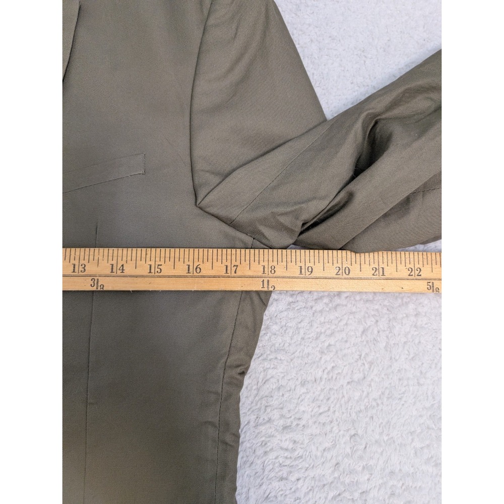 NEW H&M Men's Slim Fit Sport Coat Suit Jacket Blazer 36R 2 Button Vented Green - Picture 6 of 8